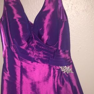 purple dress
